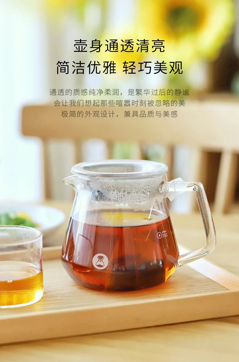 Glass Coffee Server – 360ml/600ml with Water Level Display