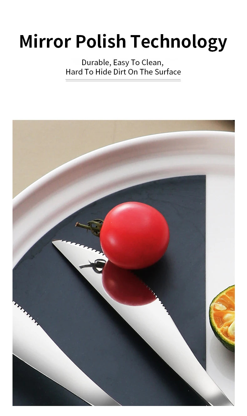 304 Stainless Steel Portable Tableware Set – Knife, Fork & Spoon with Box