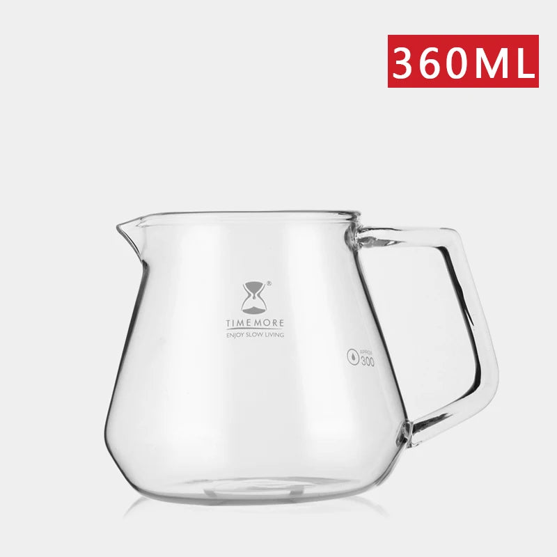 Glass Coffee Server – 360ml/600ml with Water Level Display