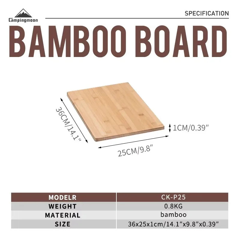 Portable Bamboo BBQ & Serving Board