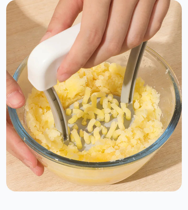 Manual Potato Masher & Ricer – Non-Slip Handle Kitchen Gadget