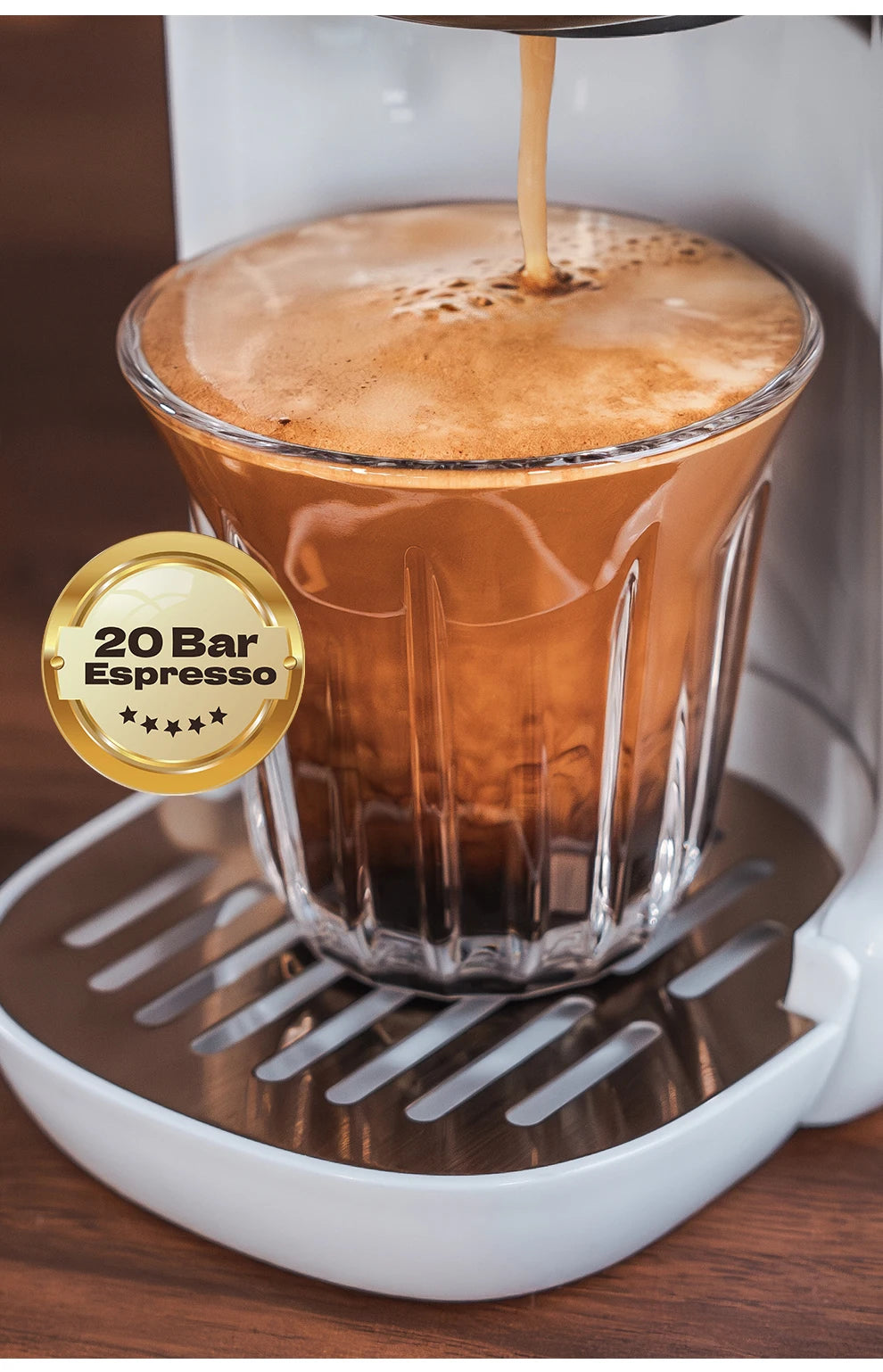 5-in-1 Capsule Coffee Machine – Hot & Cold Coffee, Cappuccino