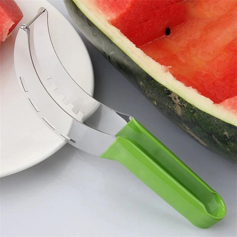 Stainless Steel Watermelon Cutter – Windmill Fruit Slicer Tool