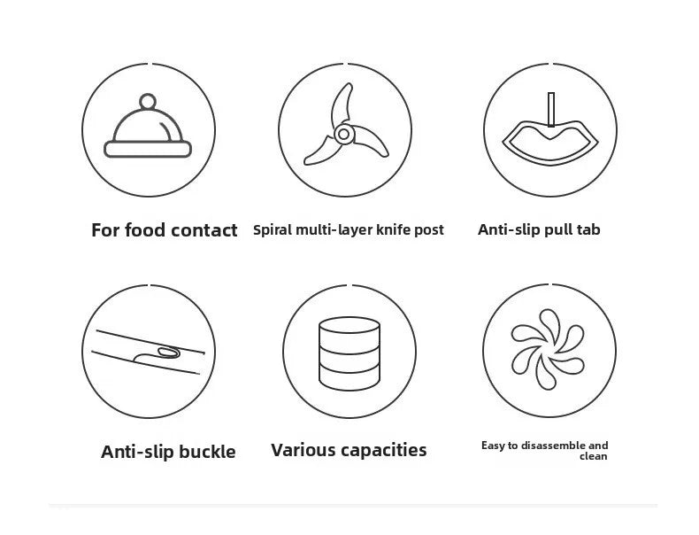 Manual Garlic Chopper & Vegetable Cutter – 900ML Food Processor