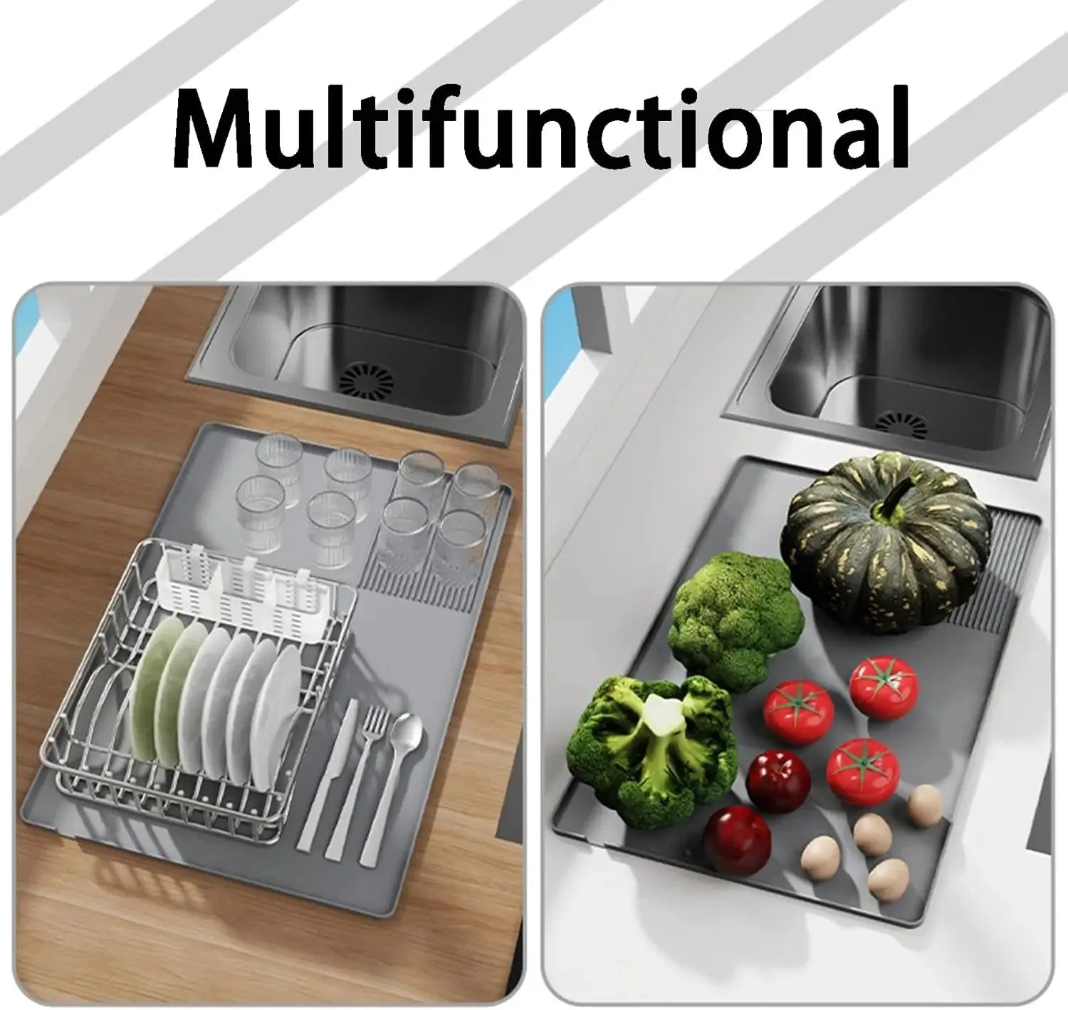 Coffee Machine Silicone Mat – Drain & Insulation Protection Pad