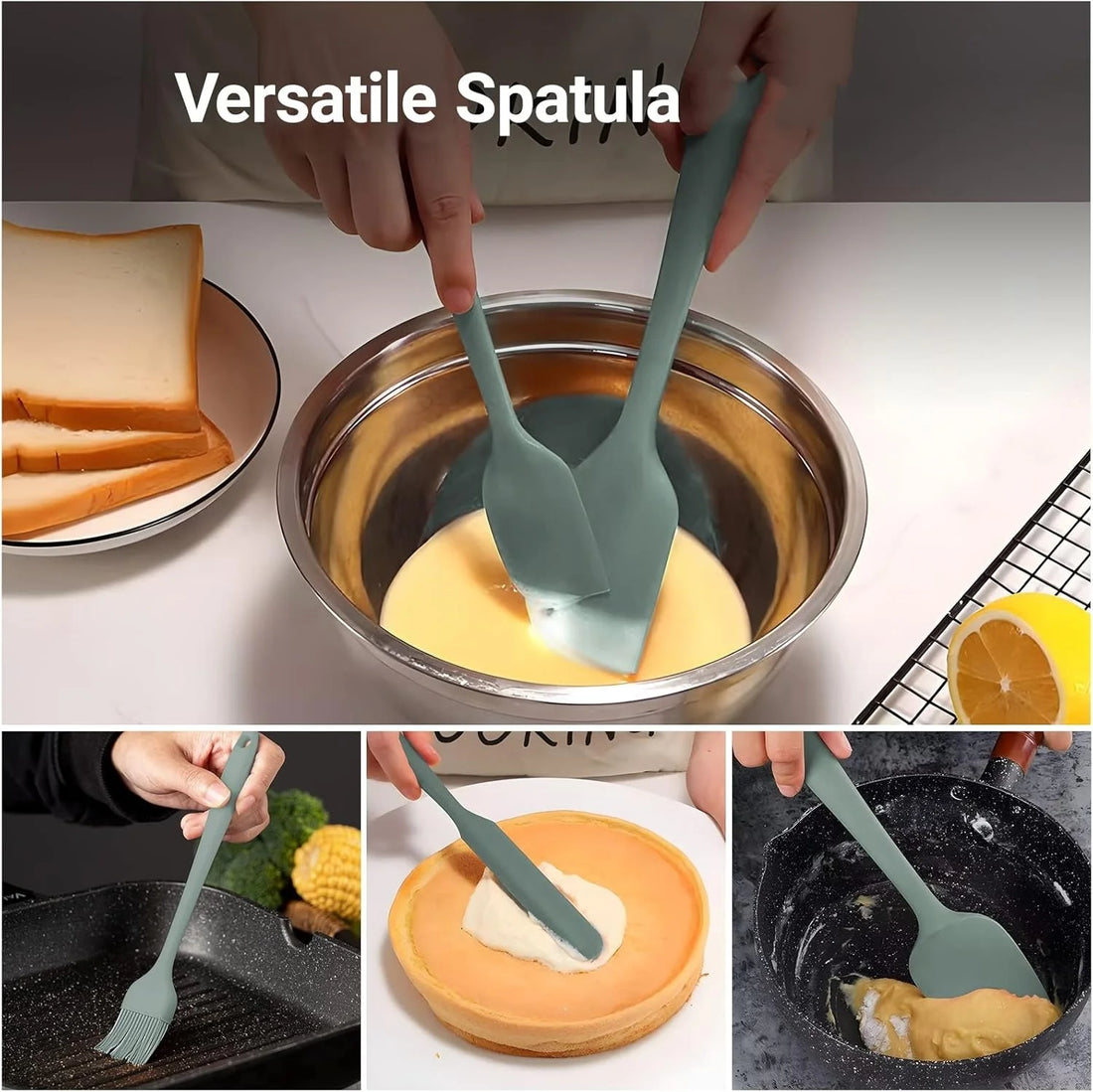 6/9-Piece Silicone Spatula Set