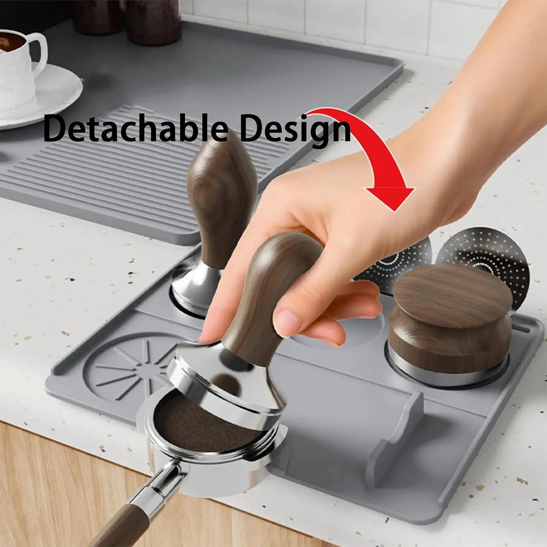 Coffee Machine Silicone Mat – Drain & Insulation Protection Pad