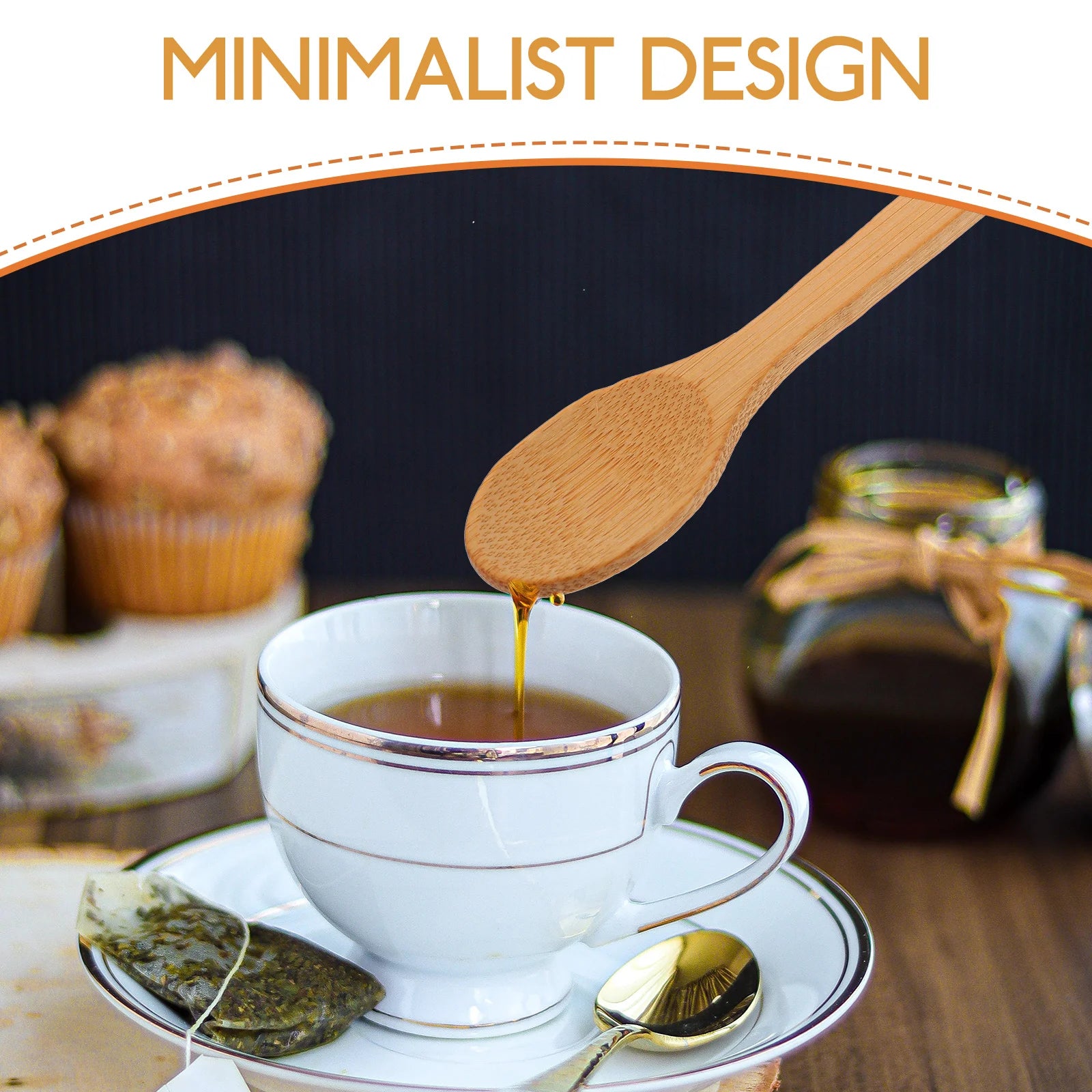 10-Piece Bamboo Teaspoon Set