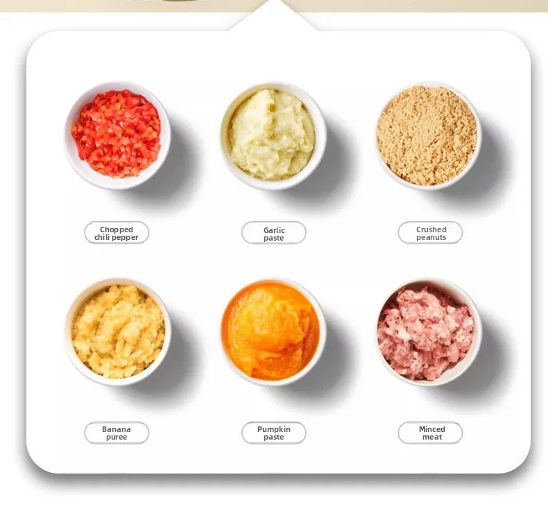 Manual Garlic Chopper & Vegetable Cutter – 900ML Food Processor