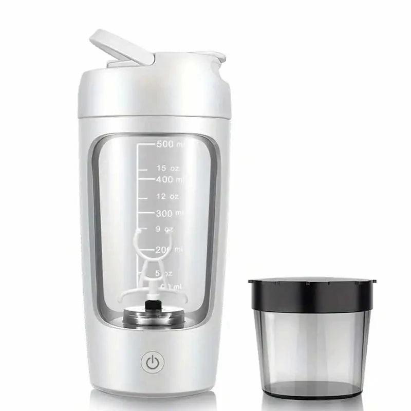 Electric Protein Shaker Bottle – Automatic Mixer for Milk & Coffee