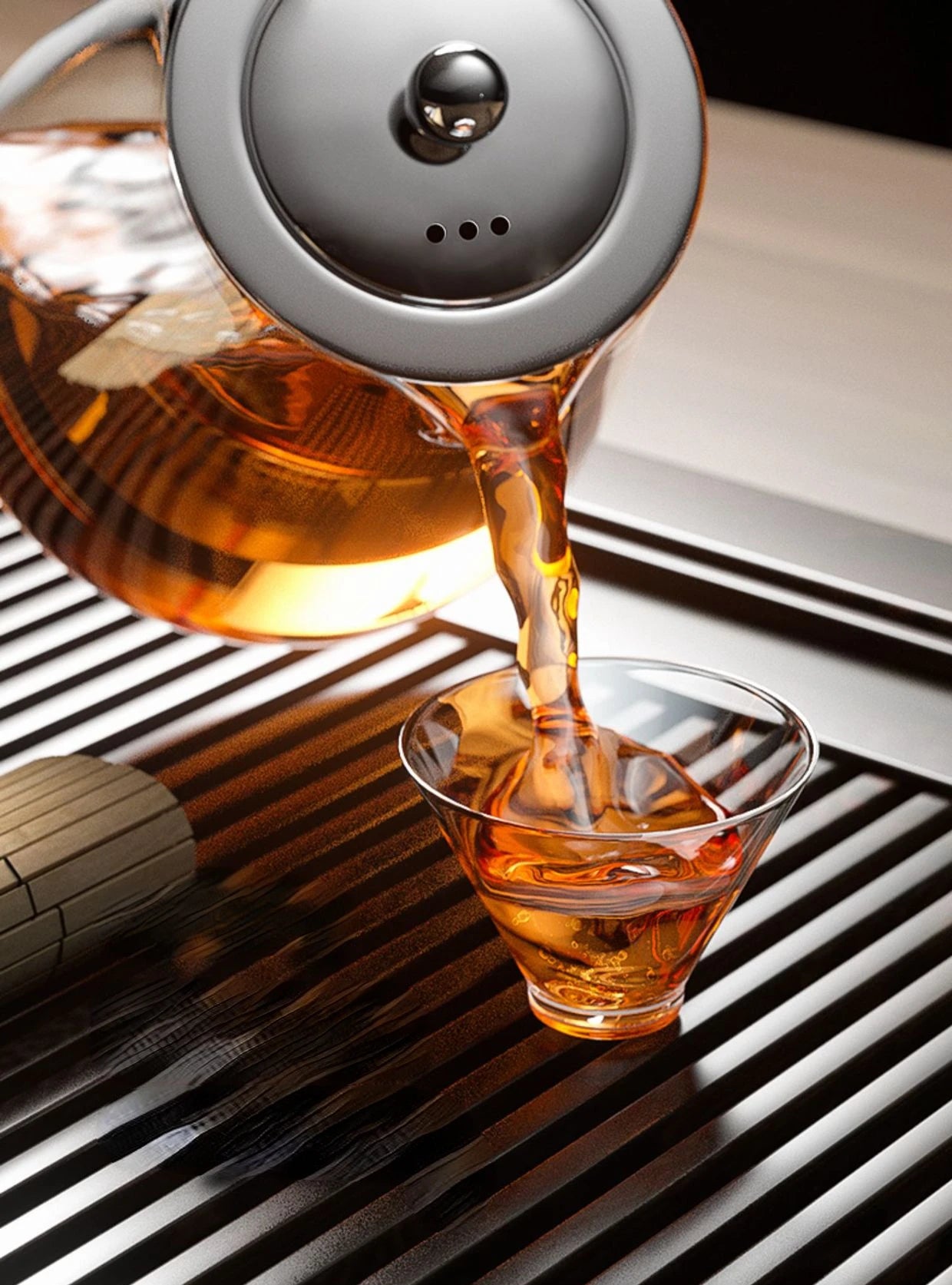 Heat-Resistant Glass Teapot – Stainless Steel Infuser for Tea