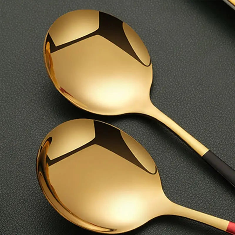 2-Piece Stainless Steel Cutlery Set – Steak Knife, Fork & Spoon with Gift Box