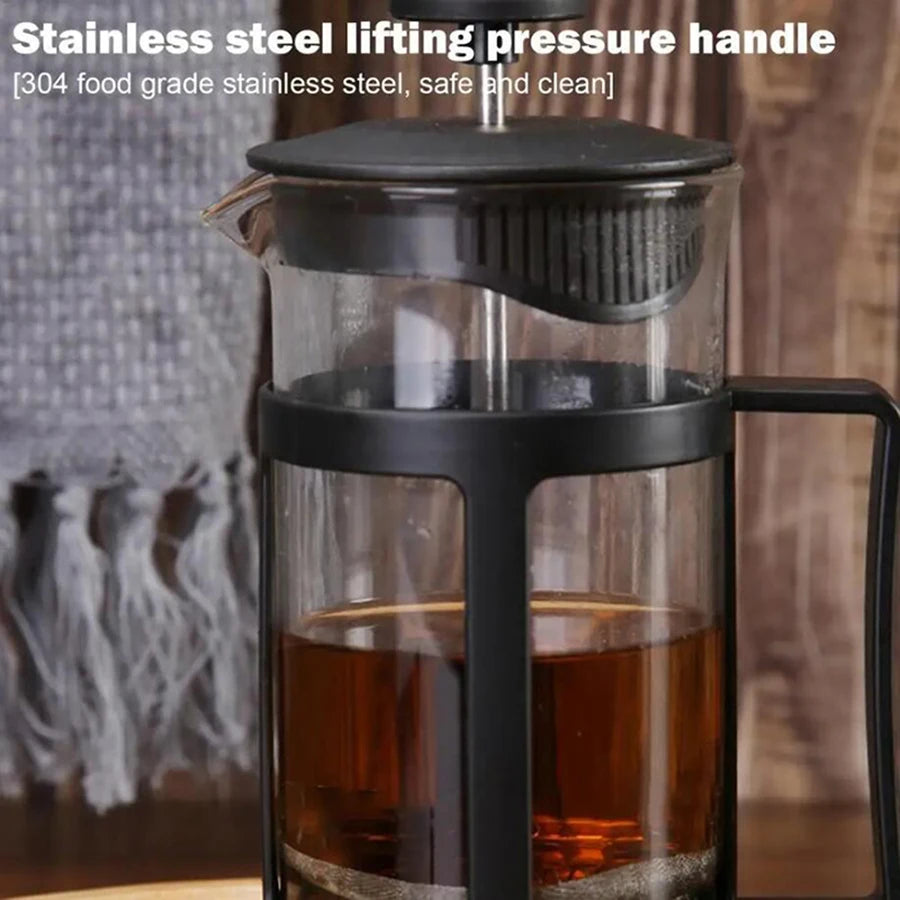 Stainless Steel Tea & Coffee Brewer – Heat-Resistant with Filter