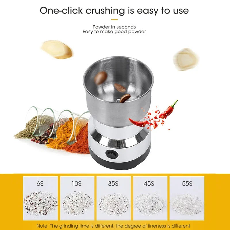 Mini Electric Grinder – 300ml Coffee, Spice & Baby Food Pulverizer