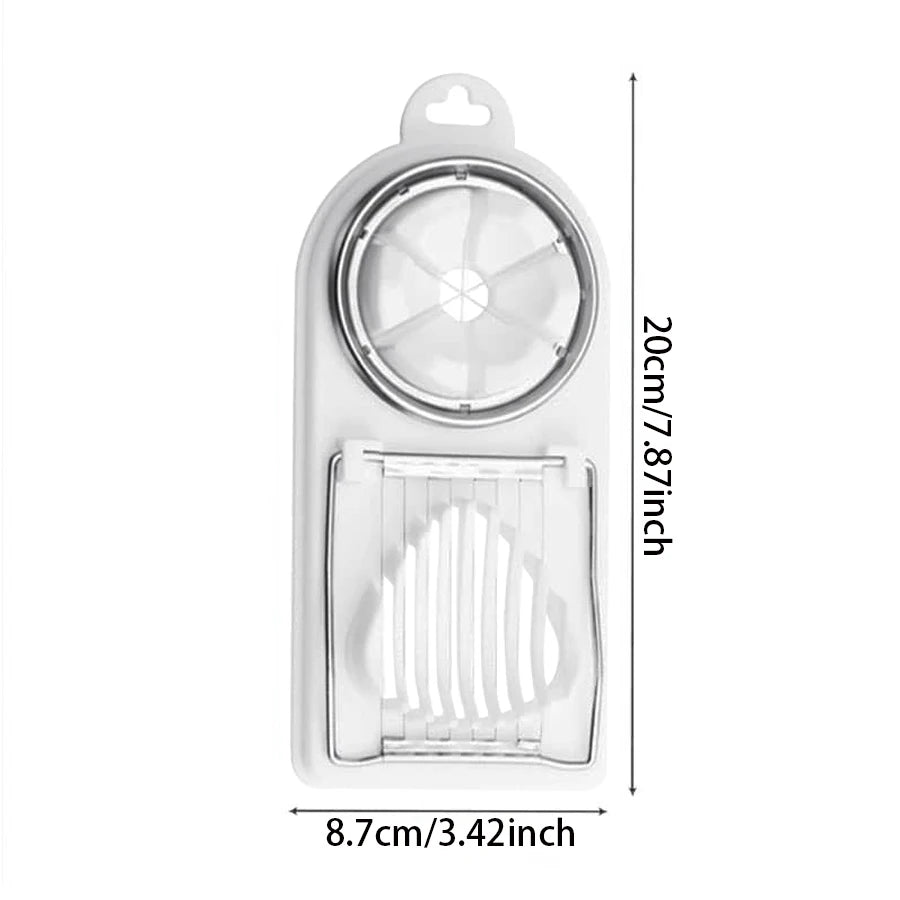 2-in-1 Egg Cutter with Stainless Steel Wires