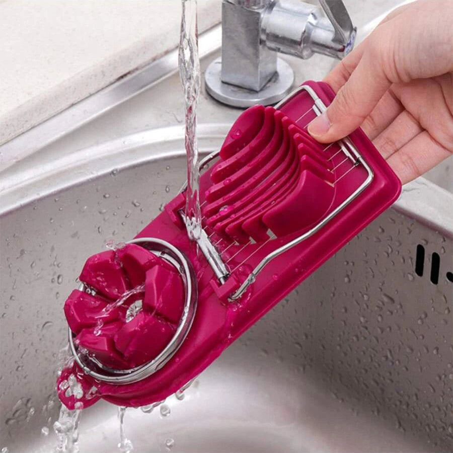 2-in-1 Egg Cutter with Stainless Steel Wires