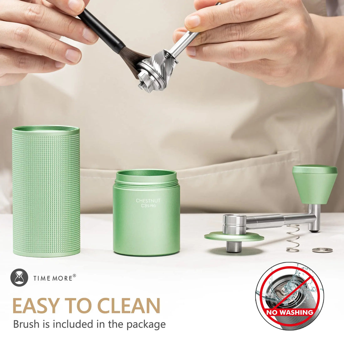 Chestnut C3S/C3ESP Pro Manual Coffee Grinder – Foldable Hand Burr