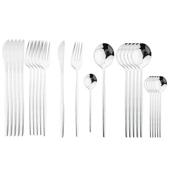 24-Piece Stainless Steel Silverware Set – Service for 6