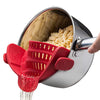 Silicone Clip-On Kitchen Strainer – Pots, Pans & Colanders