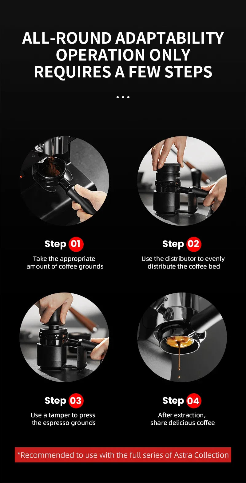 Astra 58mm Coffee Distributor – Professional Espresso Tool