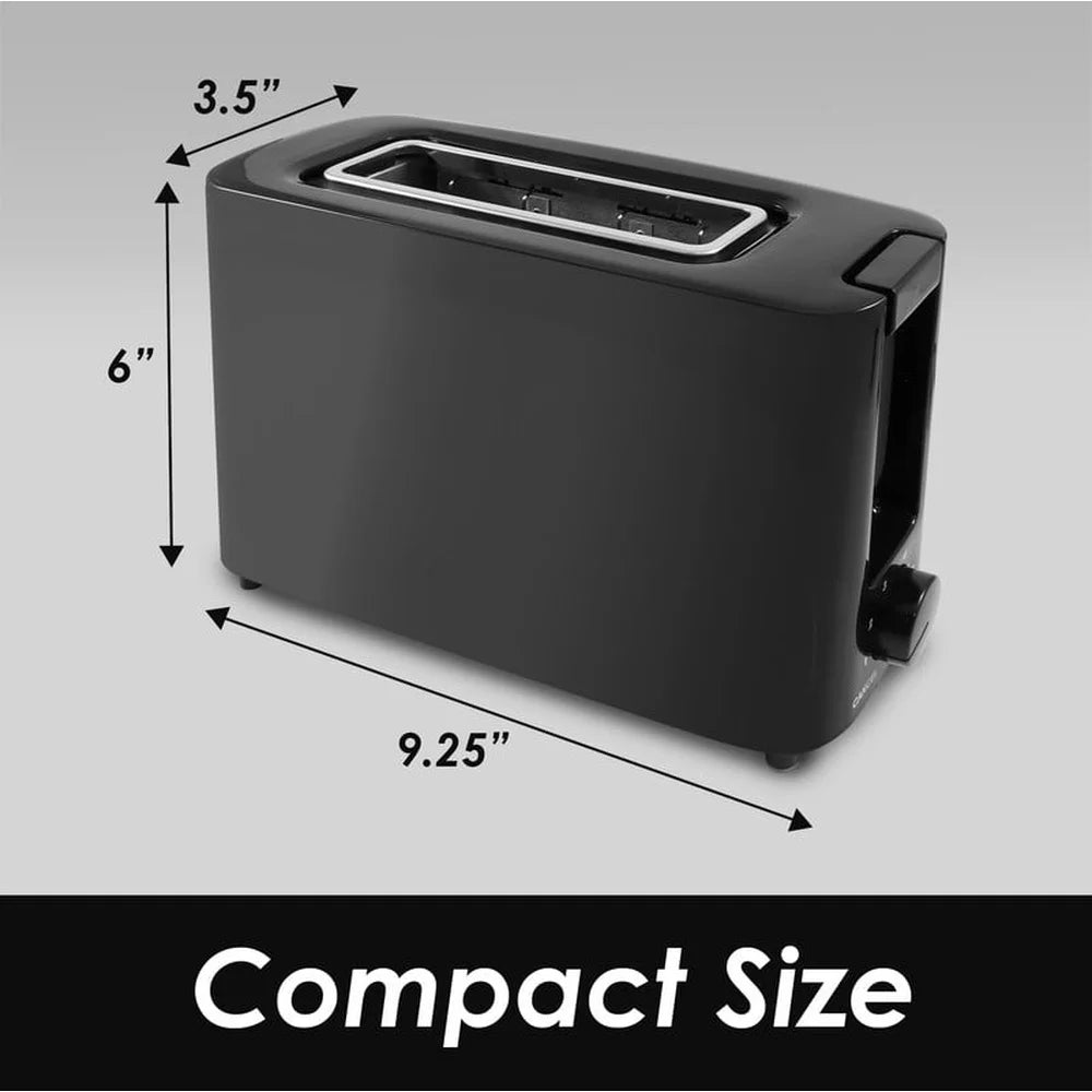 Single-Slice Cool Touch Toaster – 6-Level Adjustable Toasting
