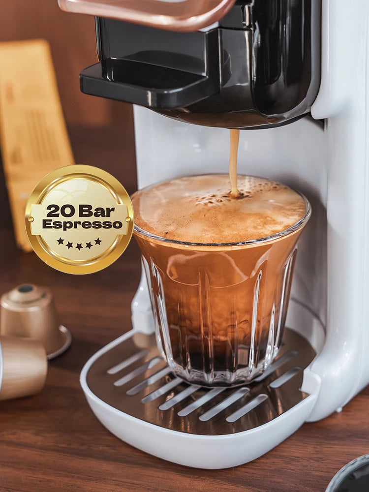 5-in-1 Capsule Coffee Machine – Hot & Cold Coffee, Cappuccino
