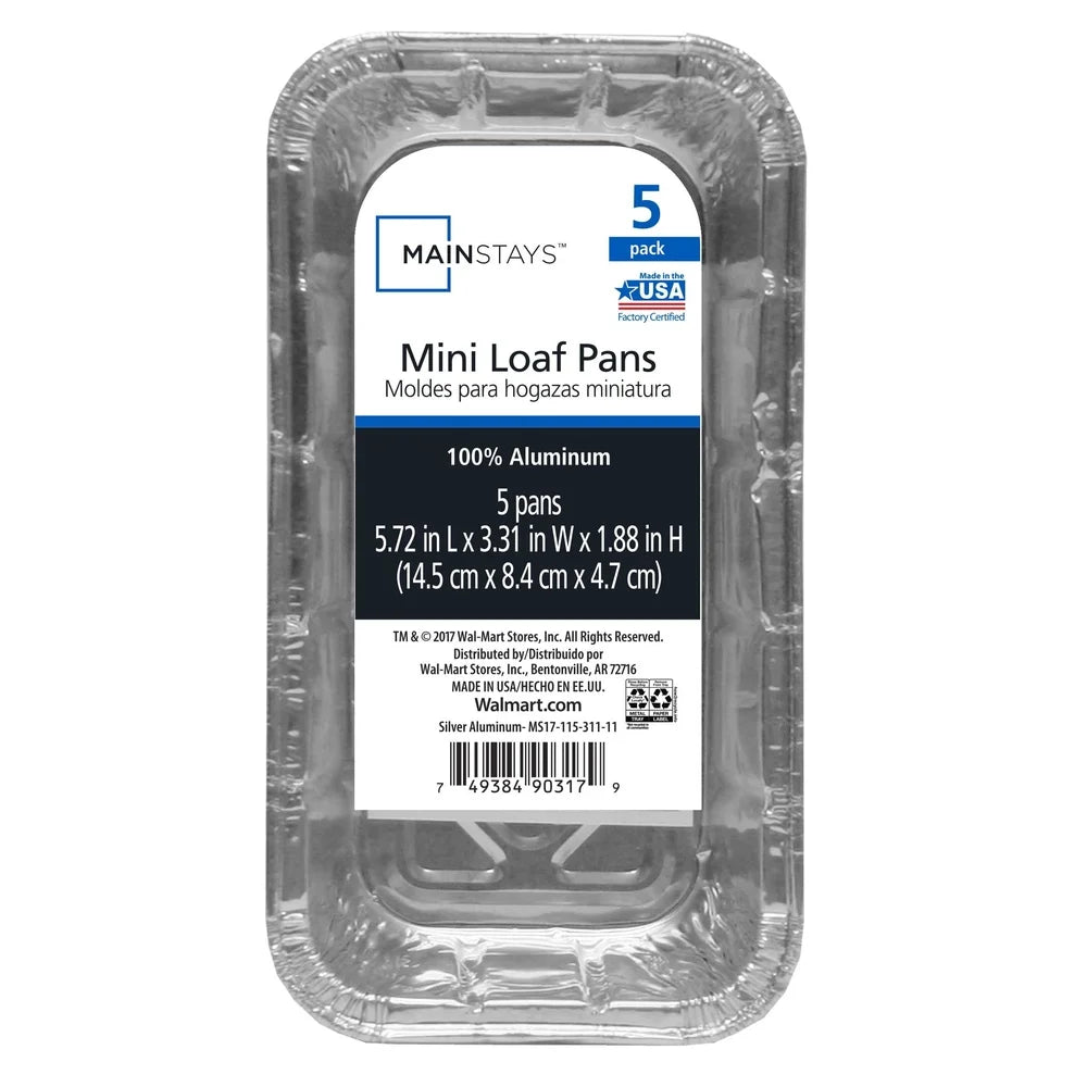 9-Pack Mini Aluminum Loaf Pans