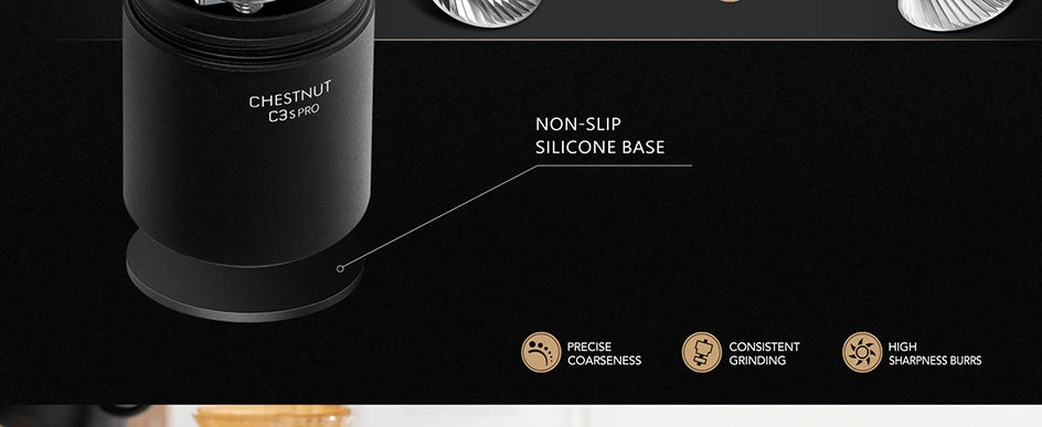 Chestnut C3S/C3ESP Pro Manual Coffee Grinder – Foldable Hand Burr