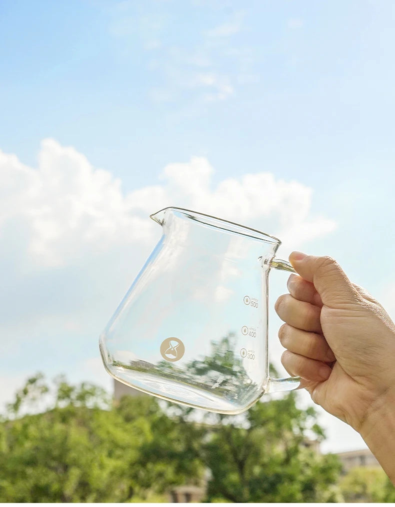 Glass Coffee Server – 360ml/600ml with Water Level Display
