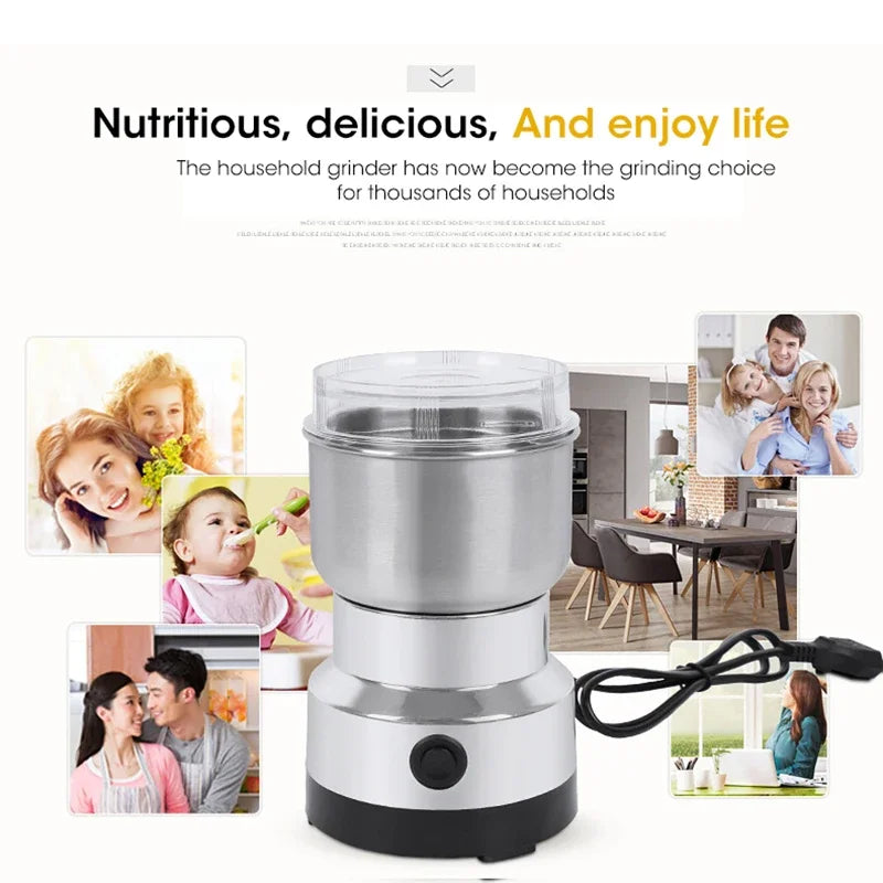 Mini Electric Grinder – 300ml Coffee, Spice & Baby Food Pulverizer