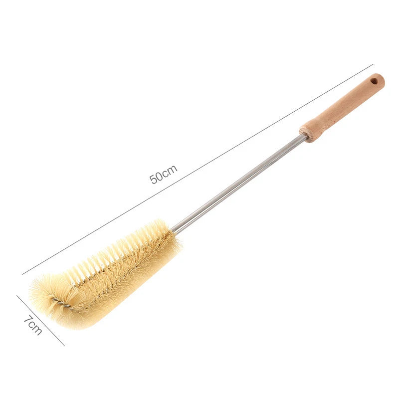 Wooden Long-Handle Bottle Cleaning Brush