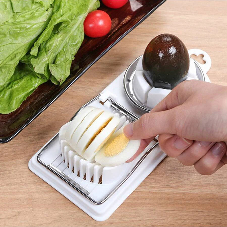 2-in-1 Egg Cutter with Stainless Steel Wires