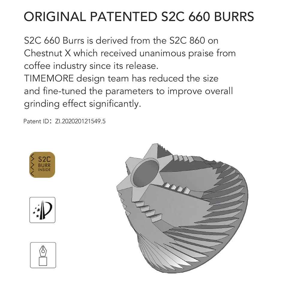 Chestnut C3S/C3ESP Pro Manual Coffee Grinder – Foldable Hand Burr