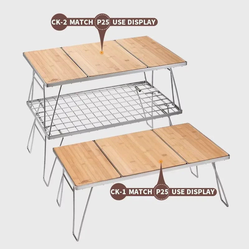 Portable Bamboo BBQ & Serving Board