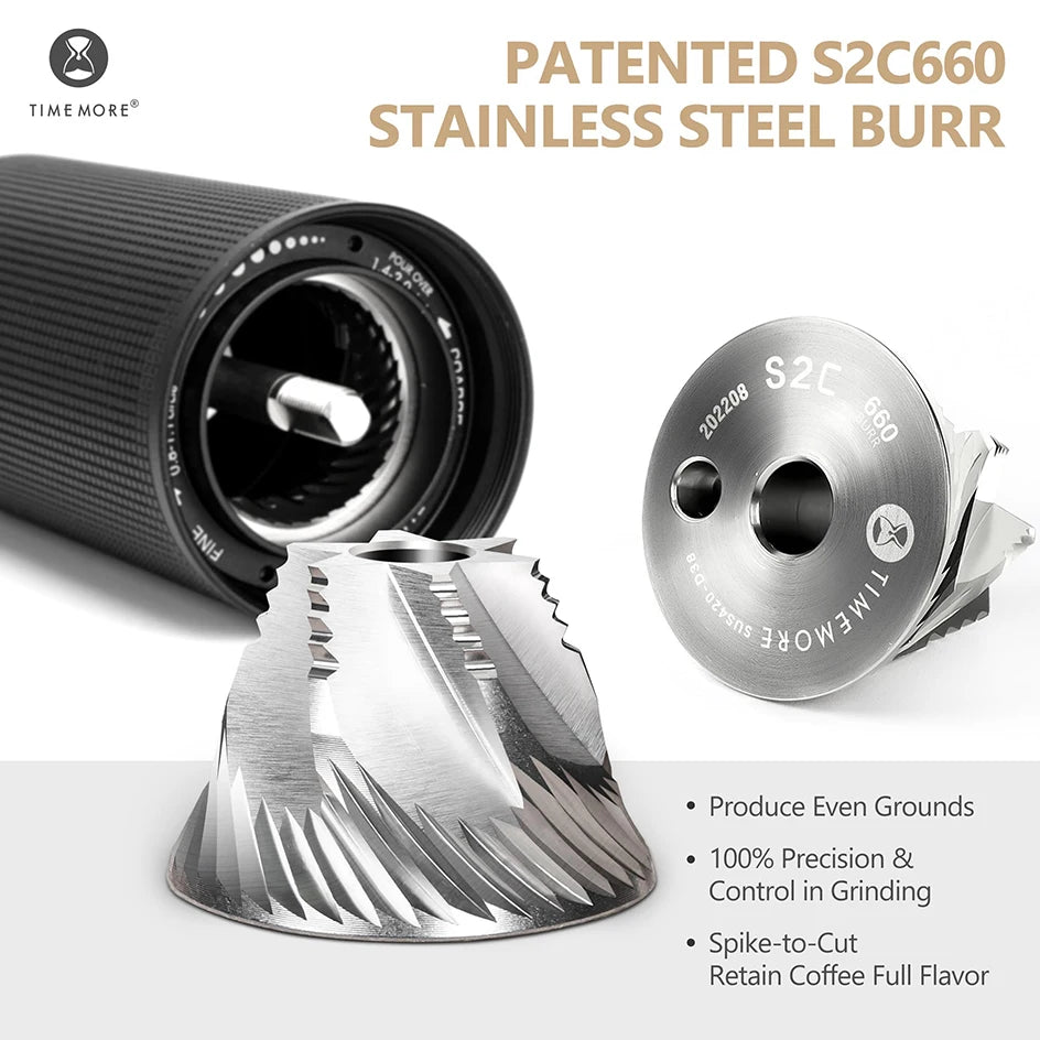 Chestnut C3S/C3ESP Pro Manual Coffee Grinder – Foldable Hand Burr