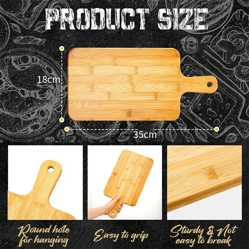 Bamboo Cutting & Serving Board with Handle