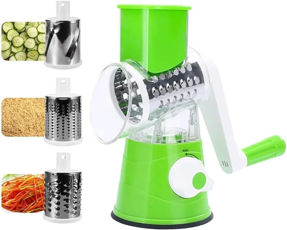 3-in-1 Rotary Cheese & Vegetable Grater