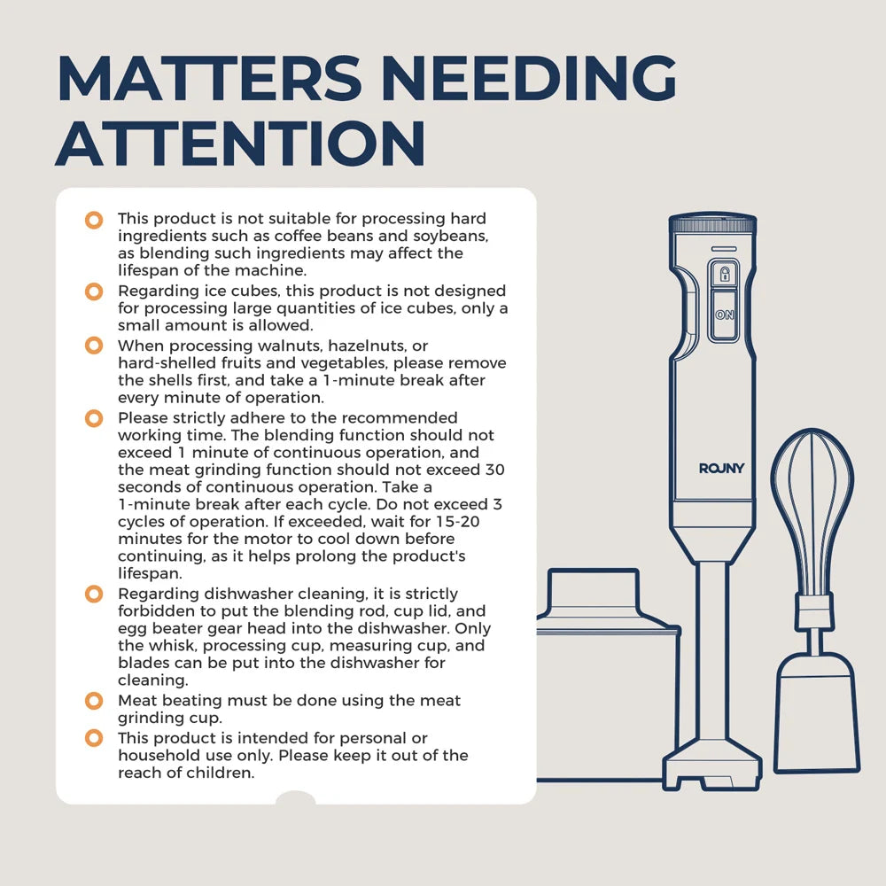 4-in-1 Hand Immersion Blender – 1000W Stainless Steel Stick Mixer