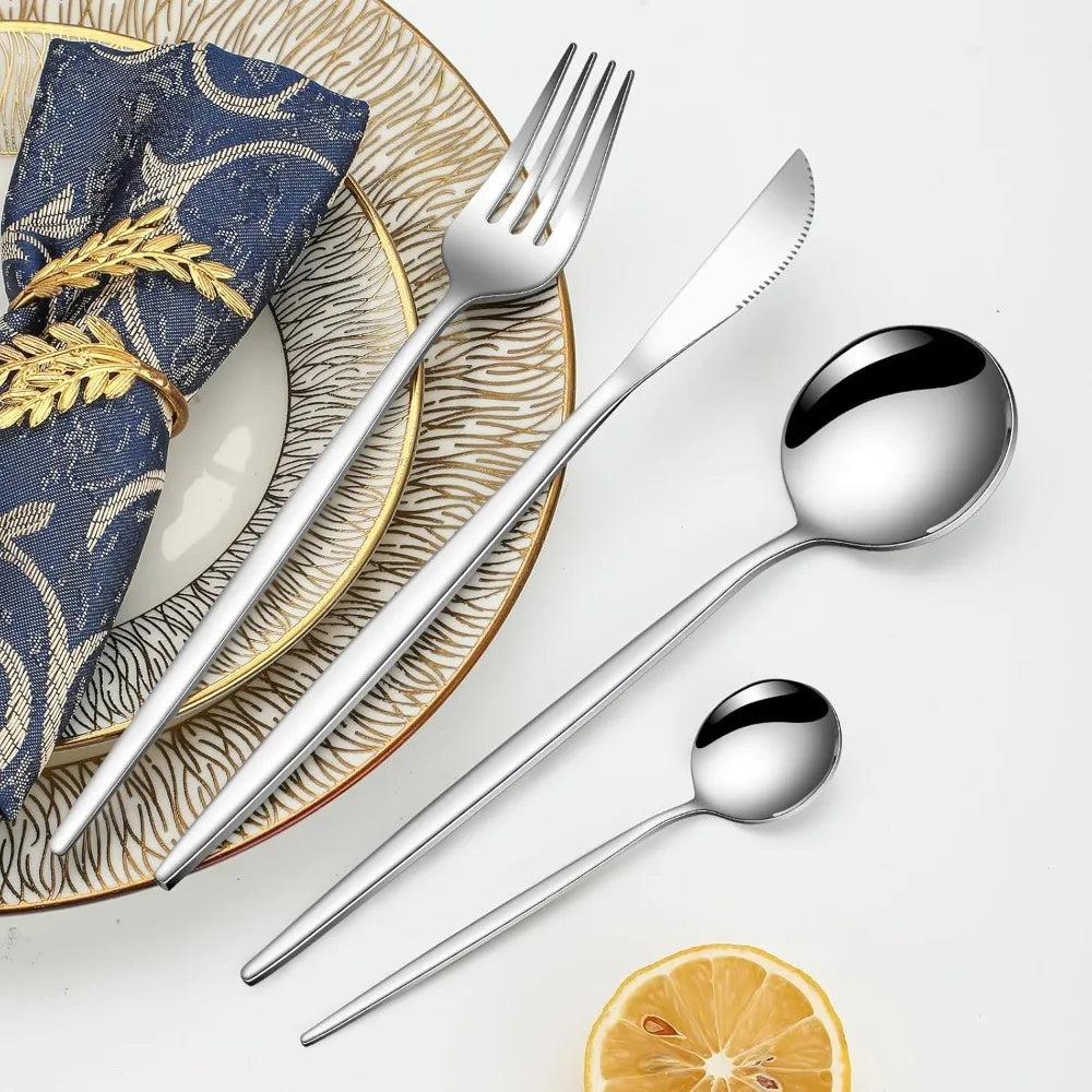 24-Piece Stainless Steel Silverware Set – Service for 6