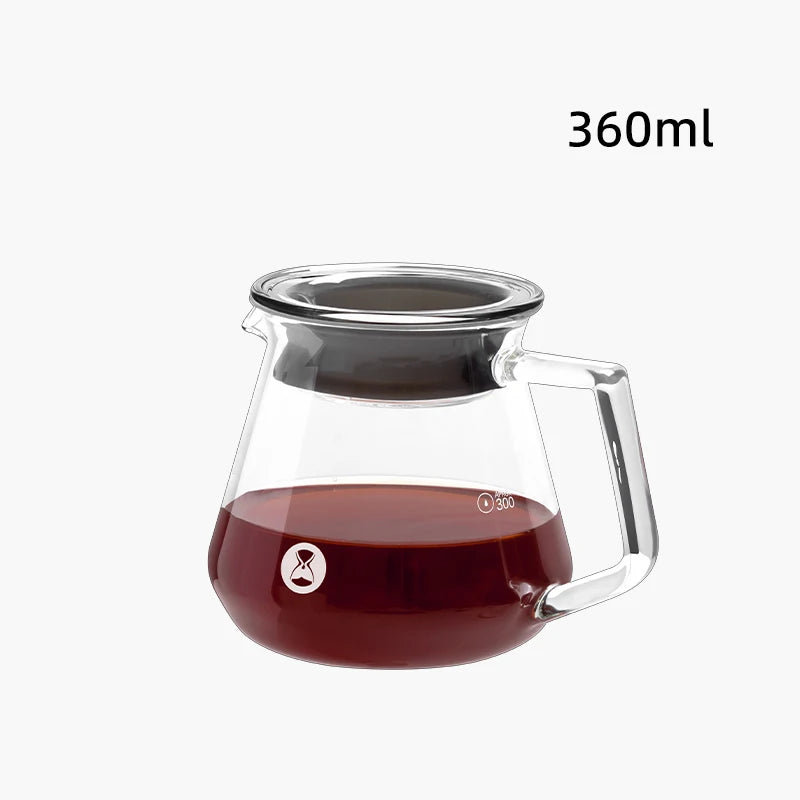 Glass Coffee Server – 360ml/600ml with Water Level Display