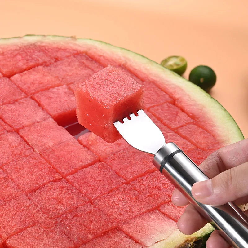Stainless Steel Watermelon Cutter – Windmill Fruit Slicer Tool
