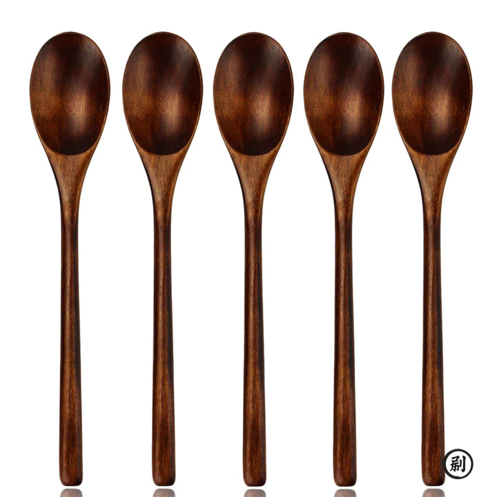 5-Piece Wooden Spoon & Fork Set