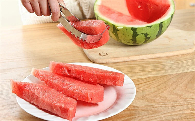 Stainless Steel Watermelon Cutter – Windmill Fruit Slicer Tool