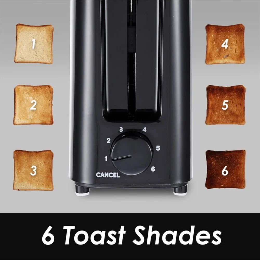 Single-Slice Cool Touch Toaster – 6-Level Adjustable Toasting
