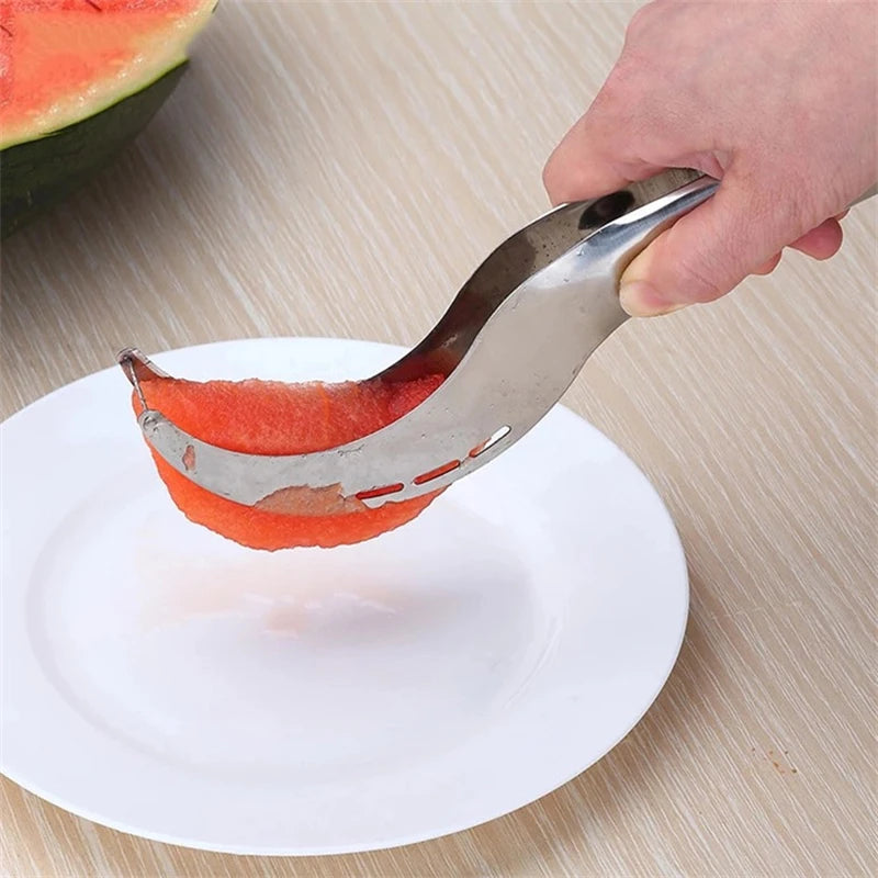 Stainless Steel Watermelon Cutter – Windmill Fruit Slicer Tool