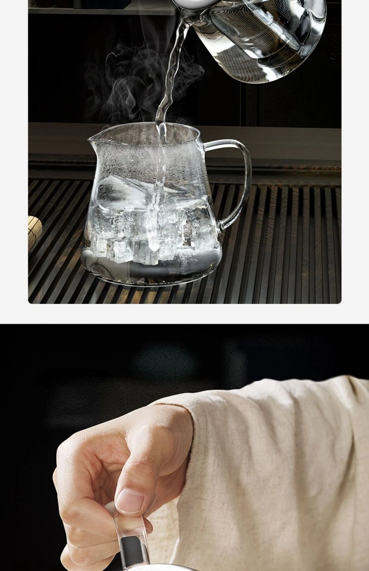 Heat-Resistant Glass Teapot – Stainless Steel Infuser for Tea