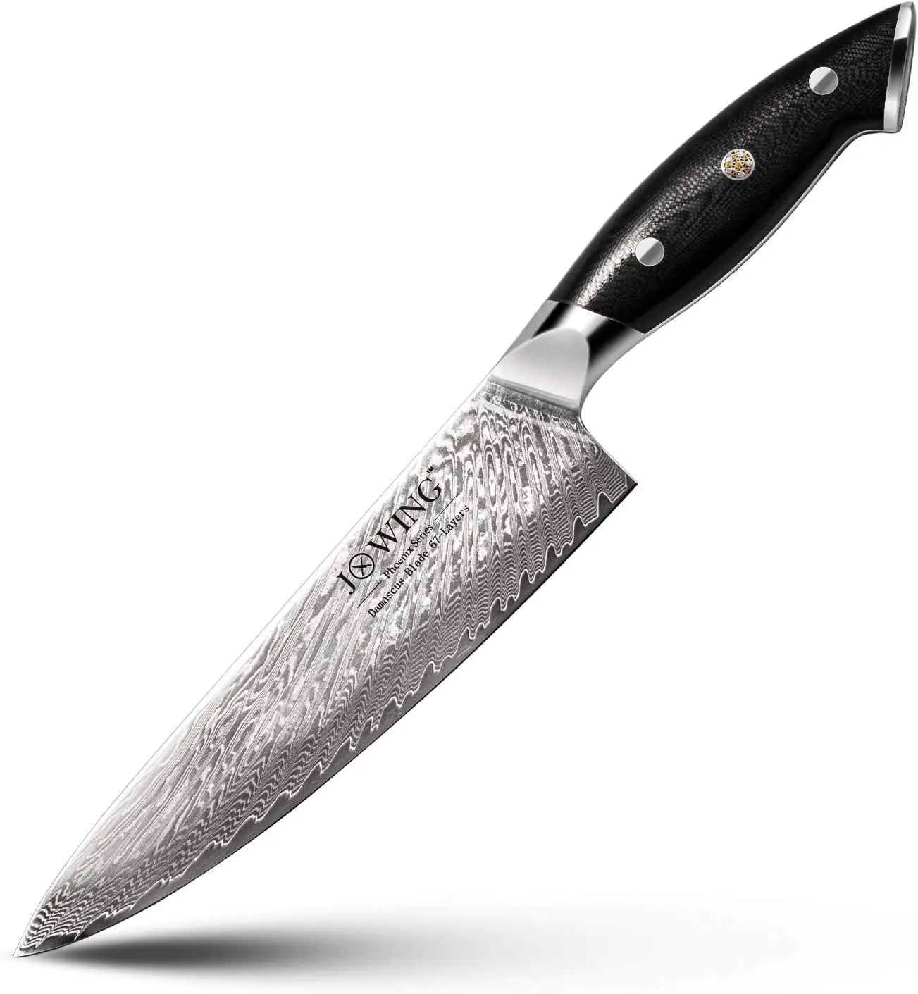 Damascus Chef Knife – AUS-10 67-Layer VG10 Steel