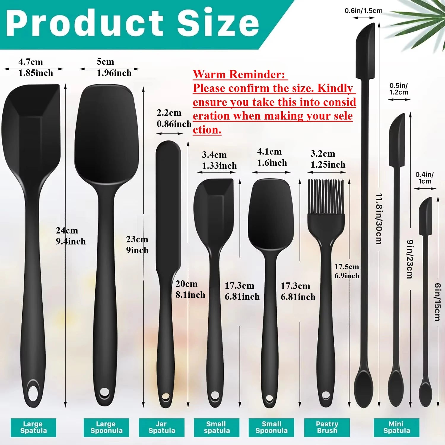 6/9-Piece Silicone Spatula Set