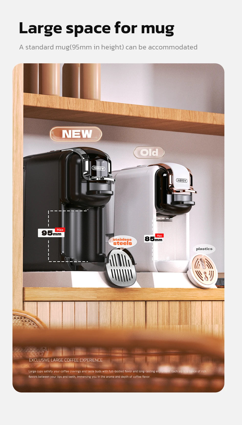 5-in-1 Capsule Coffee Machine – Hot & Cold Coffee, Cappuccino