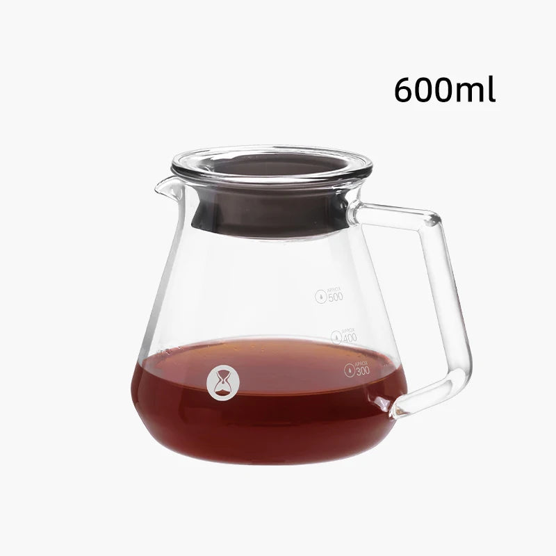 Glass Coffee Server – 360ml/600ml with Water Level Display